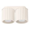 Plafonnier Aluminium Beige GU10 2 Aura