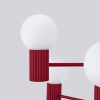 Lustre Aluminium Bourgogne G9 6 Halo