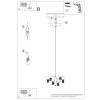 Lustre Aluminium Bourgogne G9 6 Halo