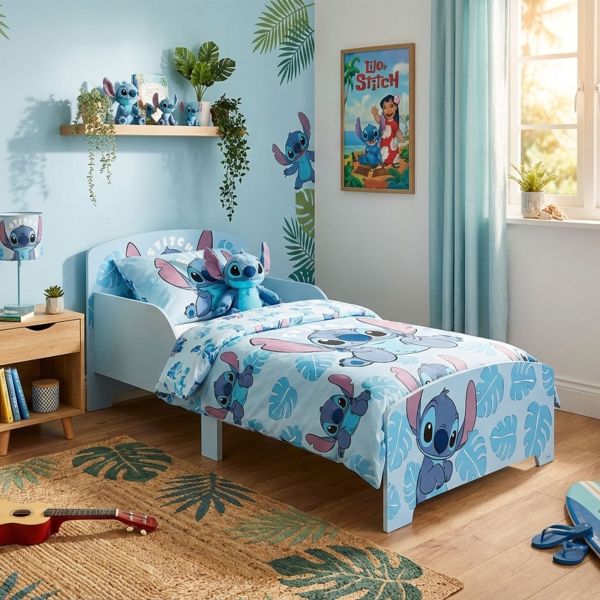 Lit enfant Lilo & Stitch 70x140 cm - MDF bleu
