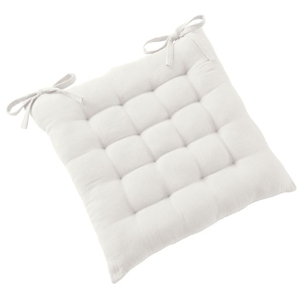 Coussin de chaise 40x40 cm Gaze de Coton Terra Chantilly