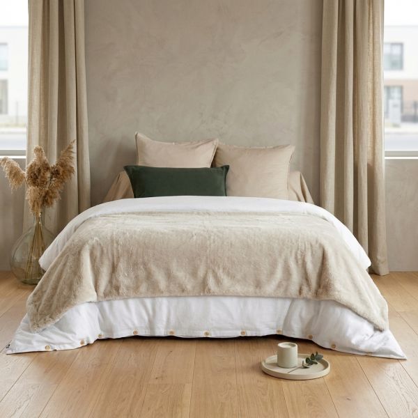 Bout de lit 90x220 cm Polyester Ingrid Ours Polaire