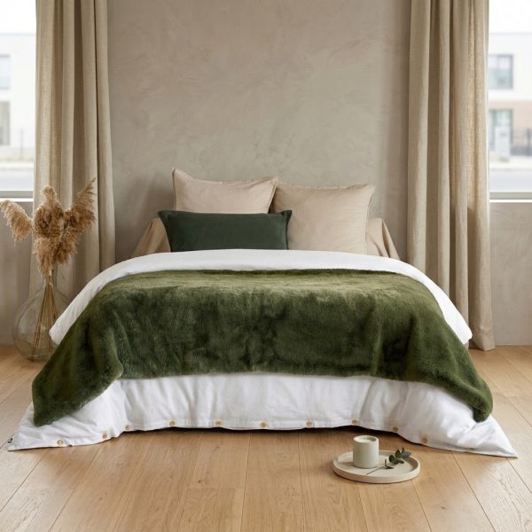 Bout de lit 90x220 cm Polyester Ingrid Toundra