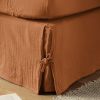 Cache sommier 140x190 cm Gaze de Coton Terra Abricot
