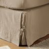 Cache sommier 140x190 cm Gaze de Coton Terra Ficelle