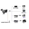 Caméra de sécurité CCTV, HD SDI 1080p, PAL/NTSC, 3 x Zoom optique waterproof