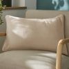 Coussin rectangulaire déhoussable 40x60 cm Gaze de Coton Terra Ficelle