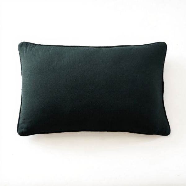 Coussin rectangulaire déhoussable 40x60 cm Gaze de Coton Terra Sapin