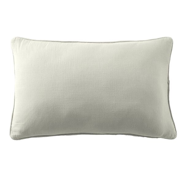 Coussin rectangulaire déhoussable 40x60 cm Gaze de Coton Terra Vert d'eau