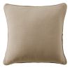 Coussin carré déhoussable 45x45 cm Gaze de Coton Terra Ficelle
