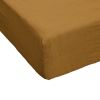 Drap housse 90x190+30 cm Lin Rosalie Caramel