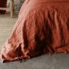 Housse de couette 140x200 cm Lin Rosalie Paprika