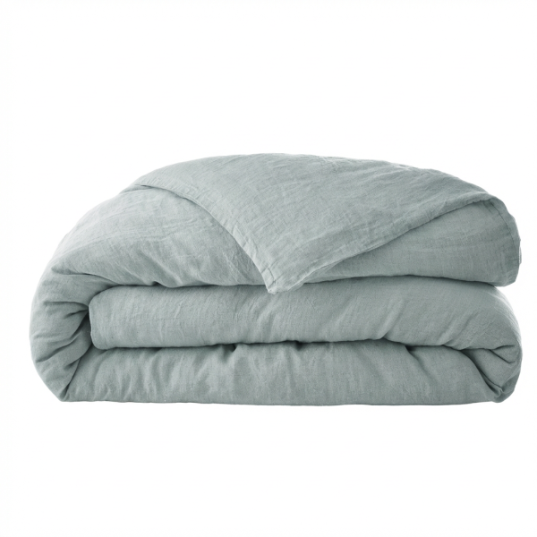 Housse de couette 220x240 cm Lin Rosalie Azur