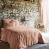 Housse de couette 220x240 cm Lin Rosalie Vieux Rose
