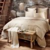 Housse de couette 240x260 cm Coton Paloma Naturel