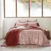 Housse de couette Reversible 140x200 cm Gaze de Coton Vickie Terracotta