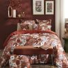 Housse de couette Reversible 200x200 cm Gaze de Coton Florence Terracotta
