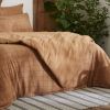 Housse de couette Reversible 220x240 cm Gaze de Coton Terra Harmonie Camel