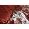 Housse de couette Reversible 240x260 cm Gaze de Coton Florence Terracotta