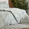 Housse de couette Reversible 240x260 cm Gaze de Coton Terra Harmonie Eucalyptus