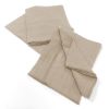 Lot de 3 serviettes 40x40 cm Gaze de Coton Terra Ficelle