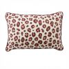 Coussin rectangulaire déhoussable 40x60 cm Gaze de Coton Montauk Rose