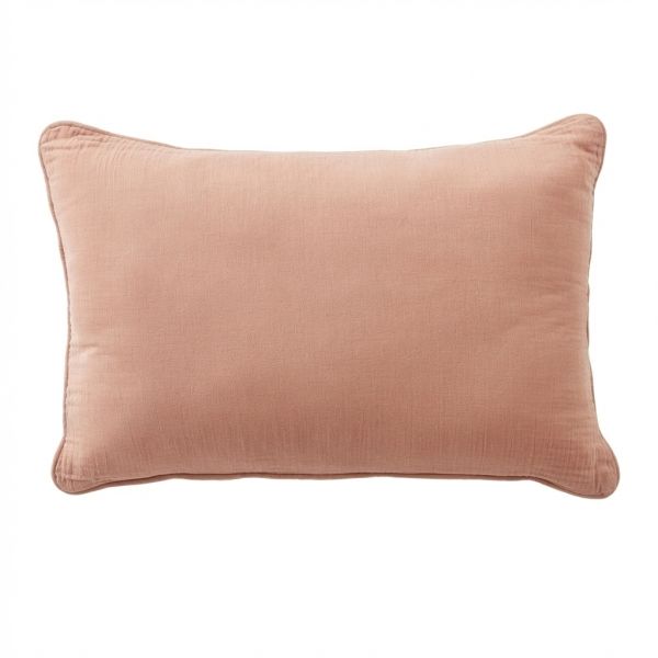 Coussin rectangulaire déhoussable 40x60 cm Gaze de Coton Hampton Bay