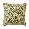 Coussin carré déhoussable 45x45 cm Gaze de Coton Montauk Jaune