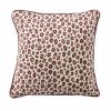 Coussin carré déhoussable 45x45 cm Gaze de Coton Montauk Rose