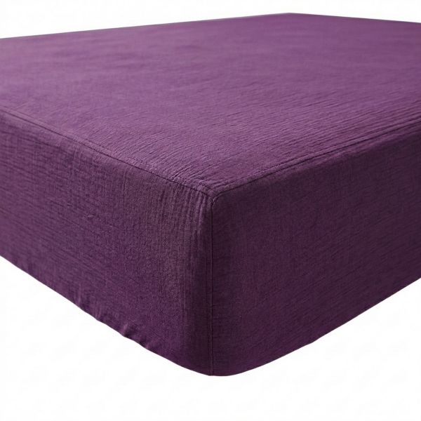 Drap housse 140x190+30 cm Gaze de Coton Hampton Opulence