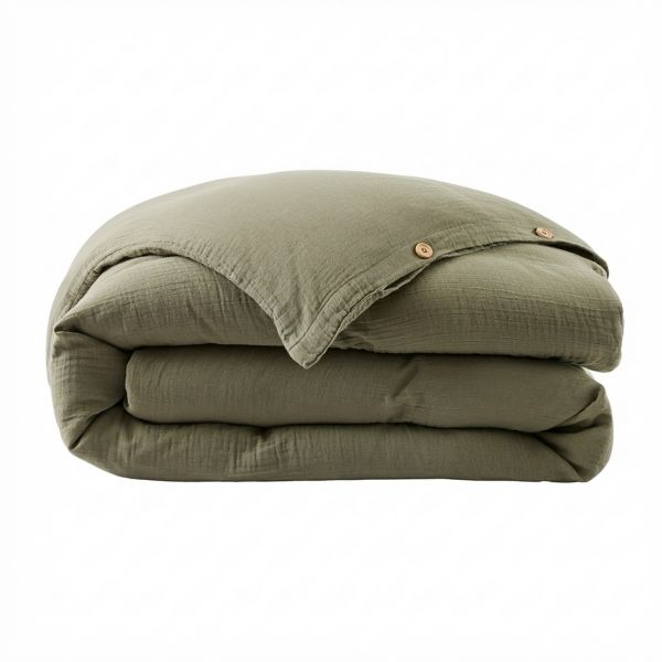 Housse de couette 240x260 cm Gaze de Coton Hampton Spring