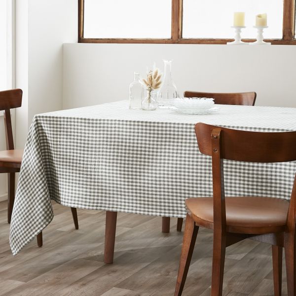 Nappe rectangle 150x250 cm Gaze de Coton Vickie Romarin