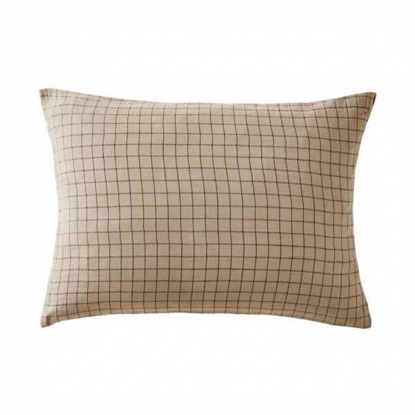 Taie d'oreiller 50x70 cm Gaze de Coton Terra fusion Ficelle