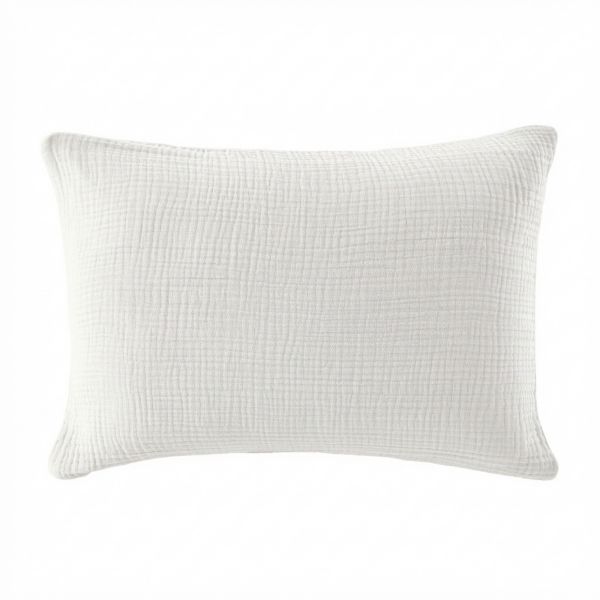 Taie d'oreiller 50x70 cm Gaze de Coton Iris Chantilly