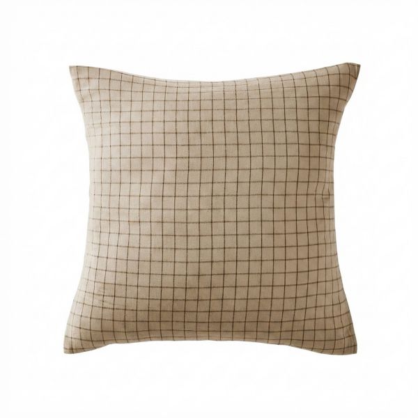 Taie d'oreiller 60x60 cm Gaze de Coton Terra fusion Ficelle