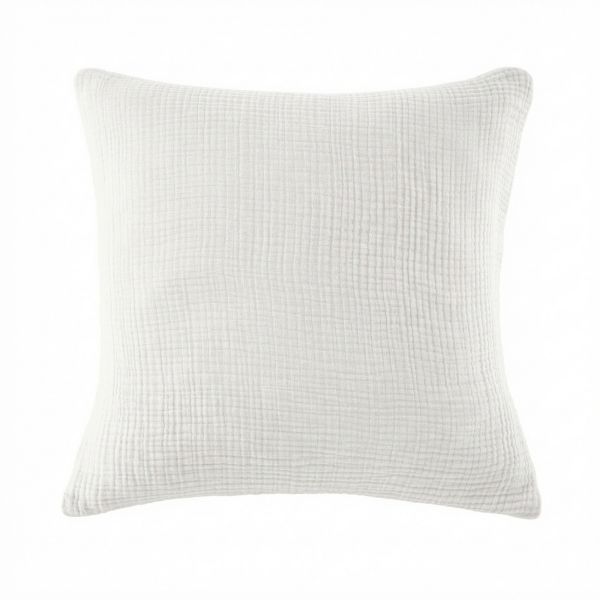 Taie d'oreiller 60x60 cm Gaze de Coton Iris Chantilly