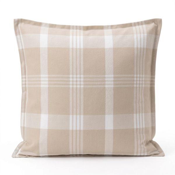 Taie d'oreiller 63x63 cm Flanelle de Coton Serena