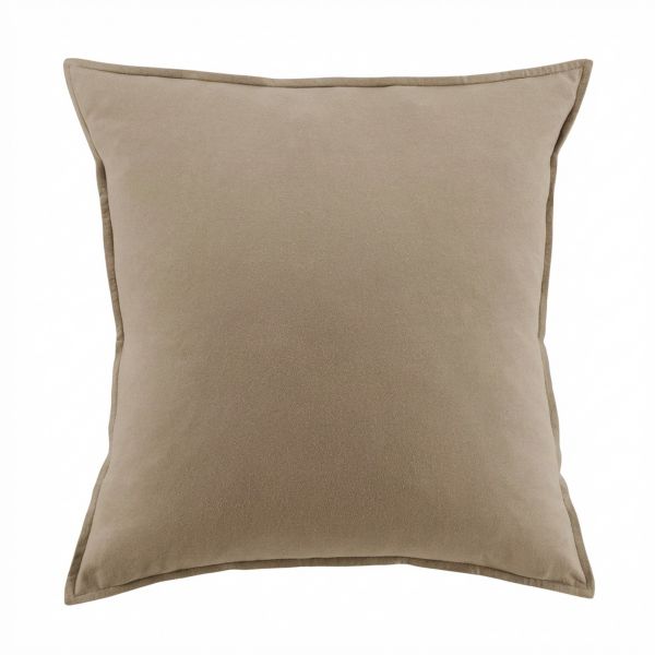 Taie d'oreiller 63x63 cm Flanelle de Coton Jasmine Ficelle