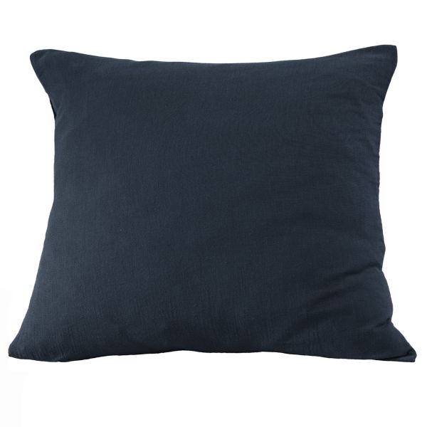 Taie d'oreiller 80x80 cm Gaze de Coton Terra Minuit