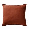 Taie d'oreiller 80x80 cm Lin Rosalie Paprika