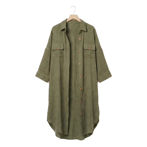 Tunique chemise L/XL Gaze de Coton Terra Romarin