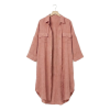 Tunique chemise S/M Gaze de Coton Terra Rose Foncé