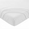 Drap Housse 140x200+35 cm Gaze de Coton - Coton 57 fils Blanc