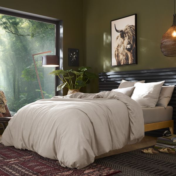 Parure de lit 240x260 cm Lin Métis Naturel