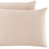 Lot 2 taies d’oreiller 50x70 cm Lin Métis Naturel