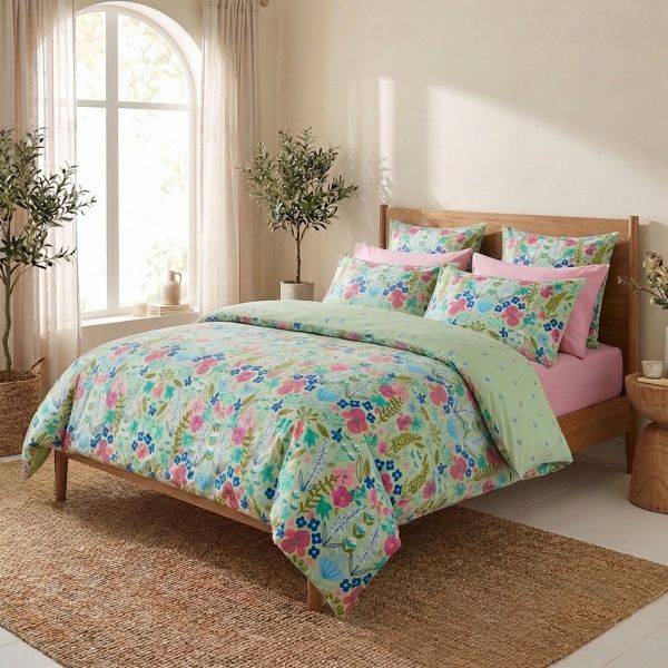 Parure de lit 220x240 cm Percale de Coton Playfull - KATE MERRITT