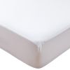 Protège matelas imperméable 160x200 cm Polyester Blanc