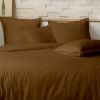 Parure de lit 220x240 cm Percale de Coton Ocre