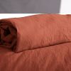 Drap Housse 140x190+28 cm Microfibre Terracotta