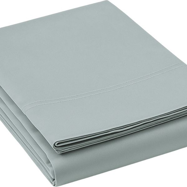 Drap plat 265x300 cm Satin de Coton Celadon